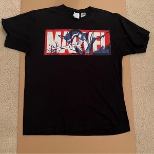 Marvel Doctor Large Classic Movie Logo T-Shirt Captain America
